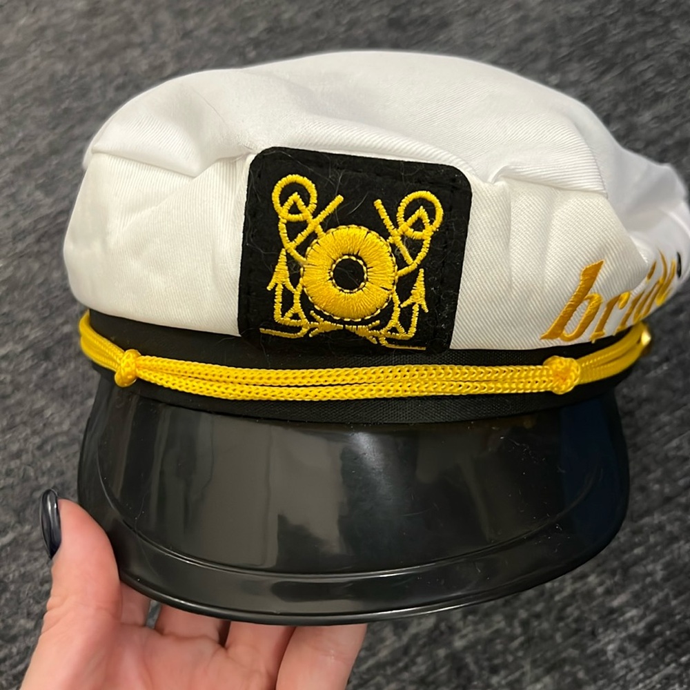 Bride sailor hat